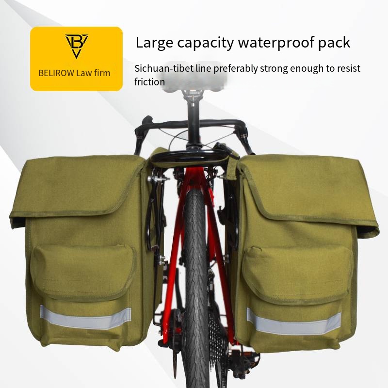 Panniers Waterproof Rear - ขนาดใหญ่ความจุจักรยานด้านหลังกระเป๋าคู่กันน้ํา TAIL Pannier Pack จักรยานด้านหลังชั้นวางกระเป๋าขี่จักรยานกระเป๋าเดินทาง 30L/43L/50L