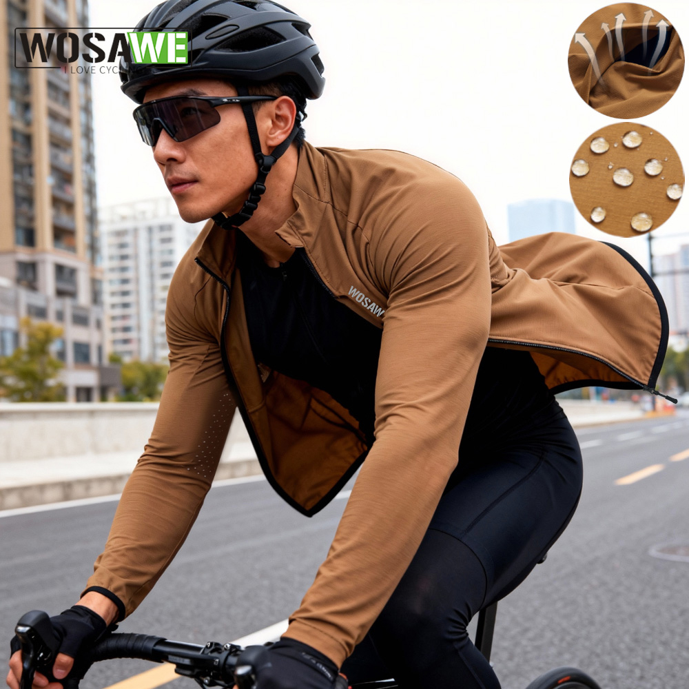 Cycling Commuter Jacket - WOSAWE ขี่จักรยาน Windbreaker Unisex ฤดูร้อนเสื้อแจ็คเก็ตจักรยาน Windproof