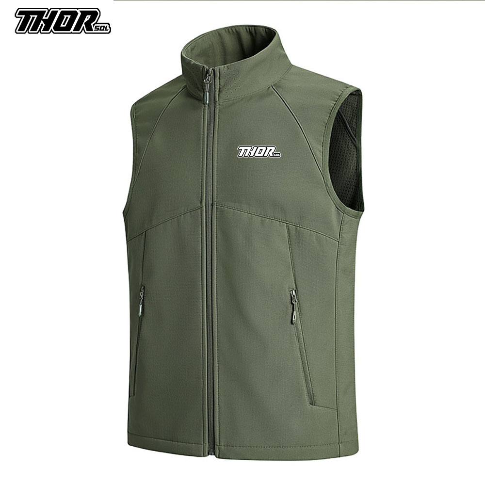 Cycling Commuter Jacket - THORSOL เสื้อกั๊กปั่นจักรยานฤดูหนาวกันลมชาย MTB Gilet Chaleco Ciclismo