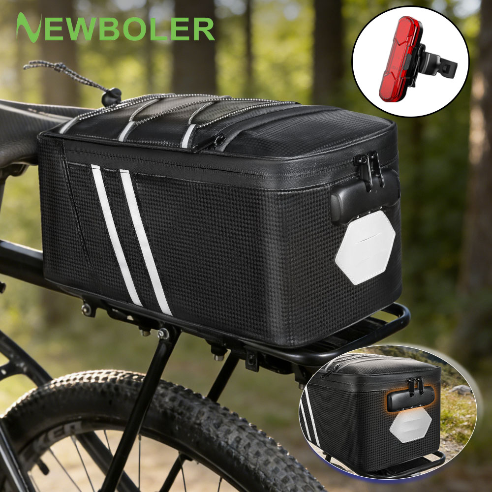 Panniers Waterproof Rear - กระเป๋าติดท้ายจักรยานแบบมีรหัสล็อค กระเป๋าใส่สัมภาระท้ายรถจักรยานเสือภูเขา กระเป๋าแพนเนียร์ ความจุขนาดใหญ่ กันน้ำ สำหรับการเดินทาง