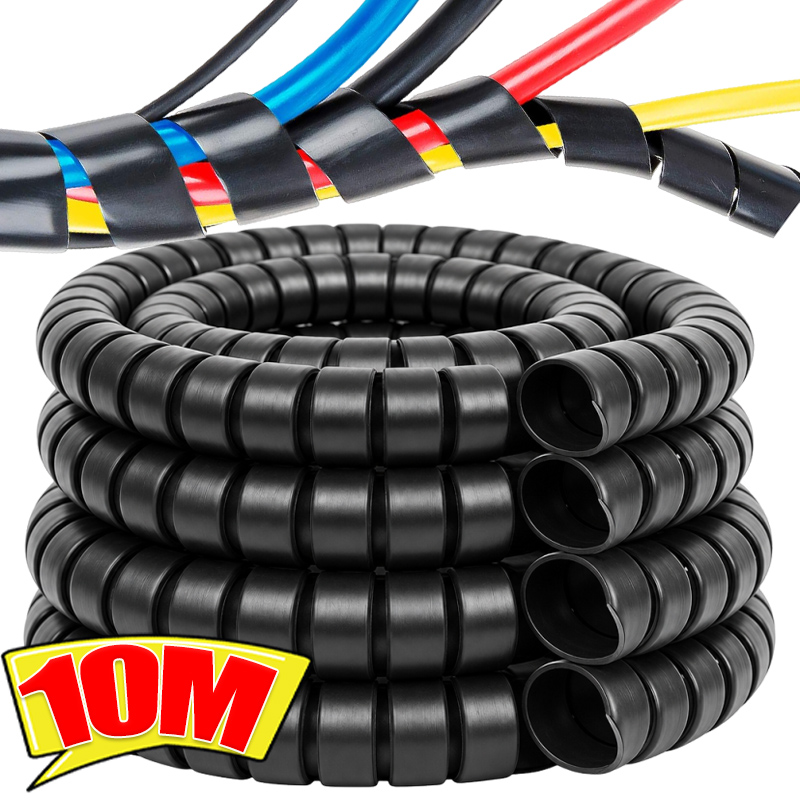 Cable Lock Flexible - ท่อเก็บสายไฟแบบเกลียว ปลอกหุ้มสายไฟ ท่อจัดการสายไฟ ปลอกหุ้มสายไฟแบบยืดหยุ่น ท่อพันสายไฟ