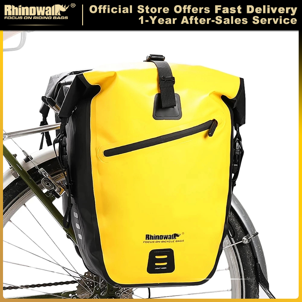 Panniers Waterproof Rear - กระเป๋าจักรยานกันน้ำ Rhinowalk ขนาด 20 ลิตร/27 ลิตร