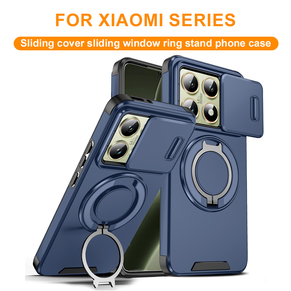 Kickstand Adjustable - เคสโทรศัพท์กันกระแทกแบบแม่เหล็กสำหรับ Xiaomi 14T Pro 360 °