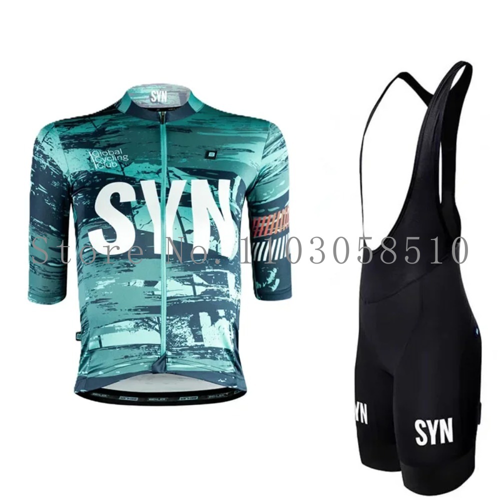 Cycling Commuter Jacket - ชุดจักรยานผู้ชาย SYN Jersey พร้อมแผ่นรองกันกระแทก ชุดปั่นจักรยานเสือหมอบ เสื้อแจ็คเก็ตขาสั้น