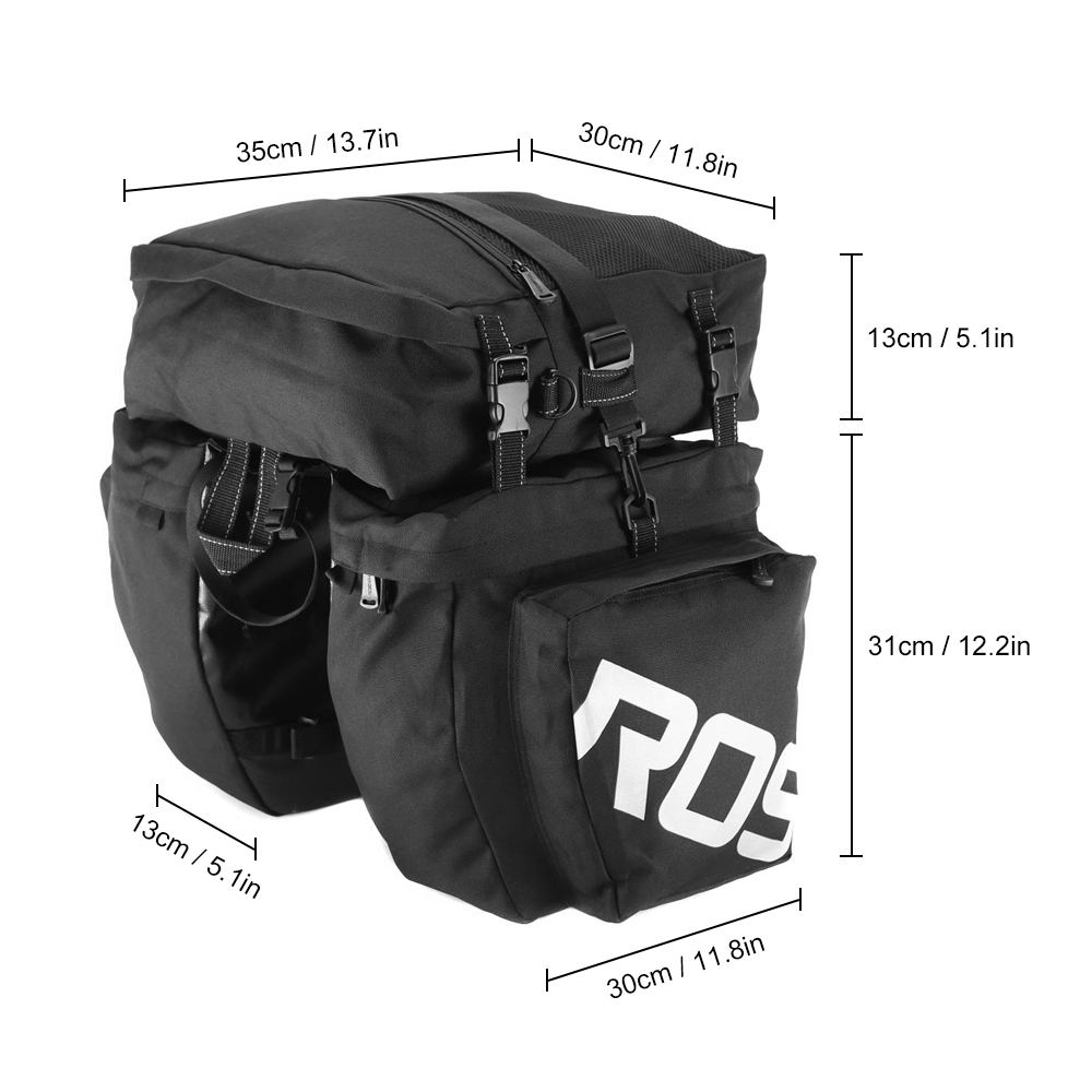 กระเป๋าจักรยานเสือภูเขาเสือหมอ - Panniers Waterproof Rear บทวิจารณ์และราคา