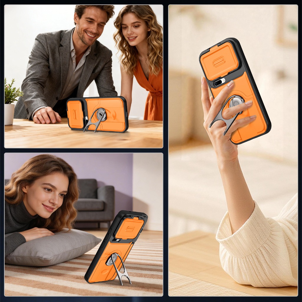 เคสโทรศัพท์พร้อมตัวป้องกันเลนส - Kickstand Adjustable บทวิจารณ์และราคา