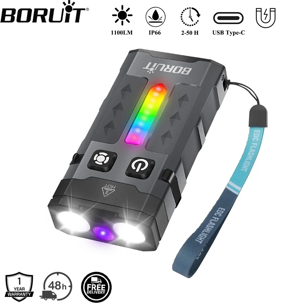 ไฟฉายพวงกุญแจ BORUiT EV20 1100 - Cycling To Work บทวิจารณ์และราคา