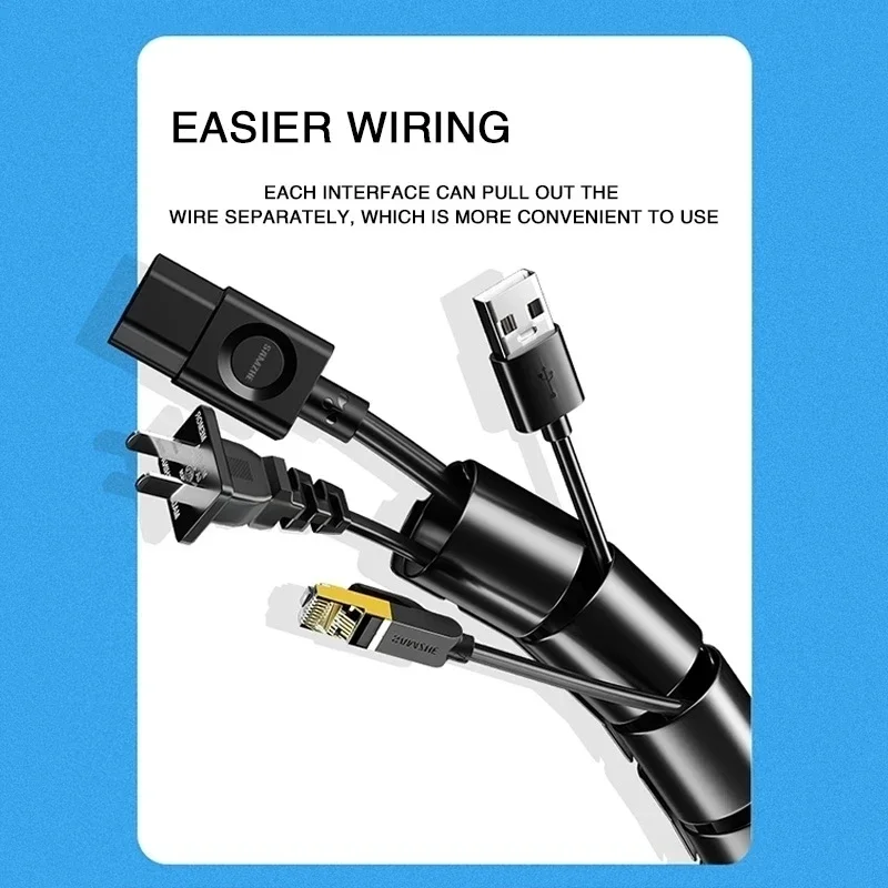 2 M/1 M สีดําสายป้องกันสายเคเบ - Cable Lock Flexible บทวิจารณ์และราคา