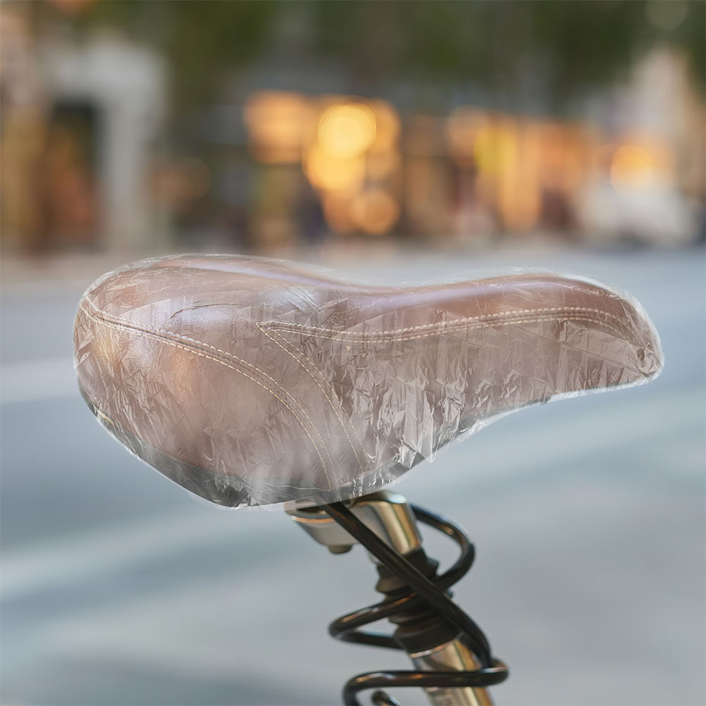 100 ชิ้น ผ้าคลุมเบาะกันน้ำแบบส - Cycling Commute Rain บทวิจารณ์และราคา