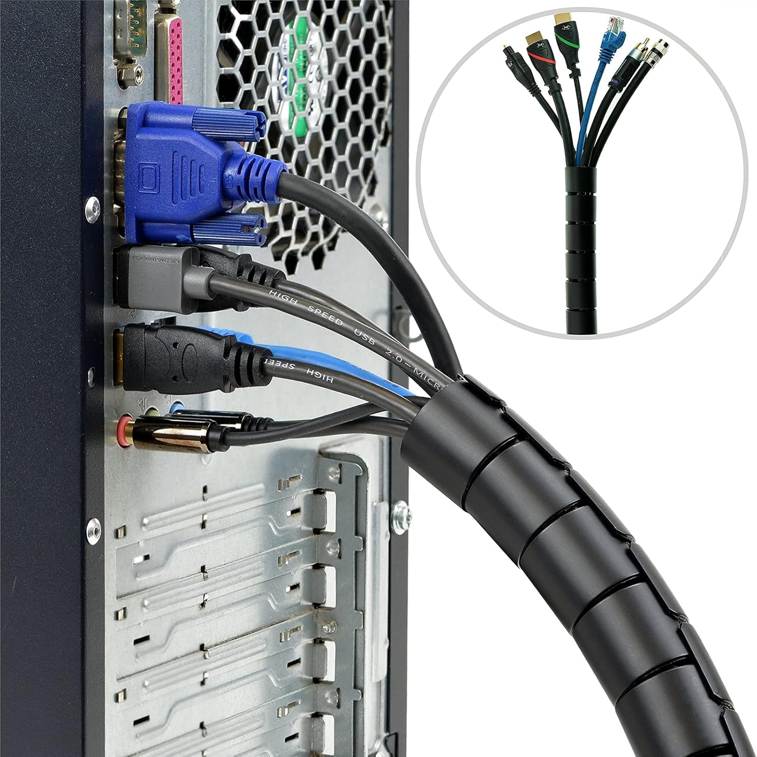 สายเคเบิลแบบเกลียว ปลอกหุ้มสาย - Cable Lock Flexible บทวิจารณ์และราคา