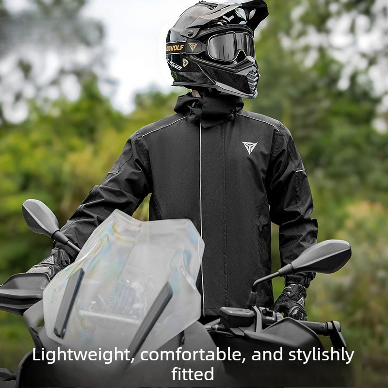 ชุดกันฝนสำหรับมอเตอร์ไซค์ เสื้ - Cycling Commute Rain บทวิจารณ์และราคา
