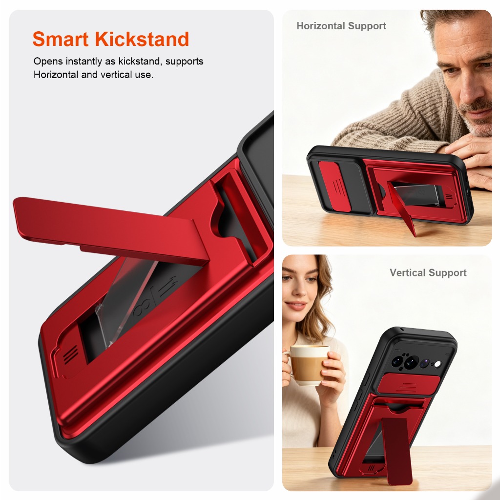 เคสโทรศัพท์ป้องกันเลนส์แบบรวมท - Kickstand Adjustable บทวิจารณ์และราคา