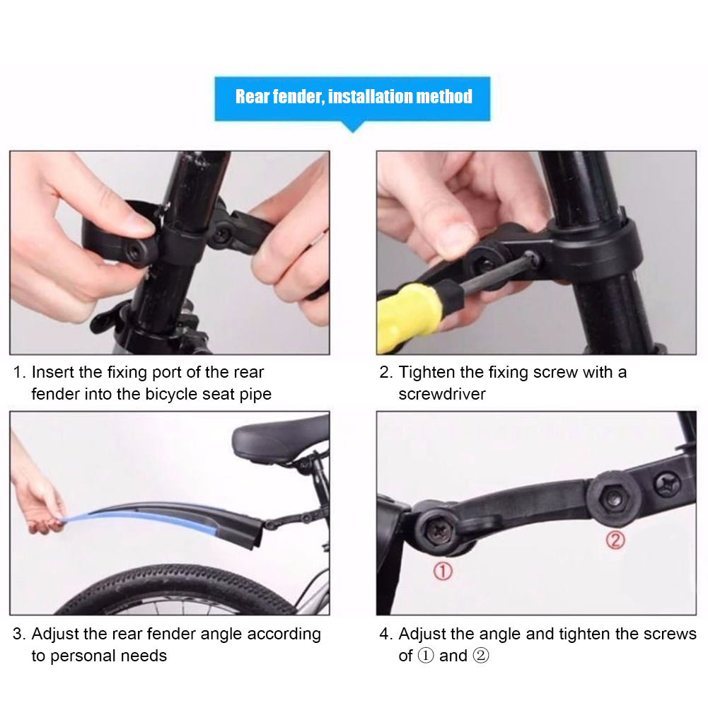 ชุดบังโคลนจักรยานเสือภูเขา2ชิ้ - Fender Mudguard Set บทวิจารณ์และราคา