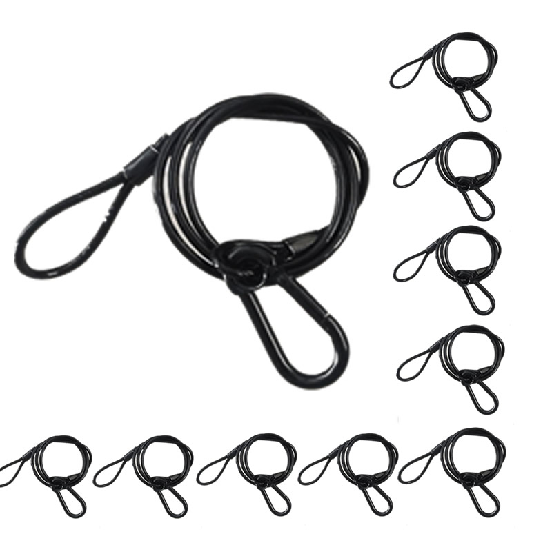 10 ชิ้น/ล็อตสีดํา 3 มม.* 70 ซม - Cable Lock Flexible บทวิจารณ์และราคา