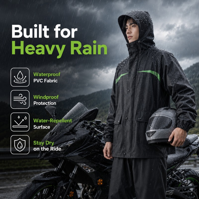 ชุดกันฝนสำหรับปั่นจักรยานแบบกั - Cycling Commute Rain บทวิจารณ์และราคา
