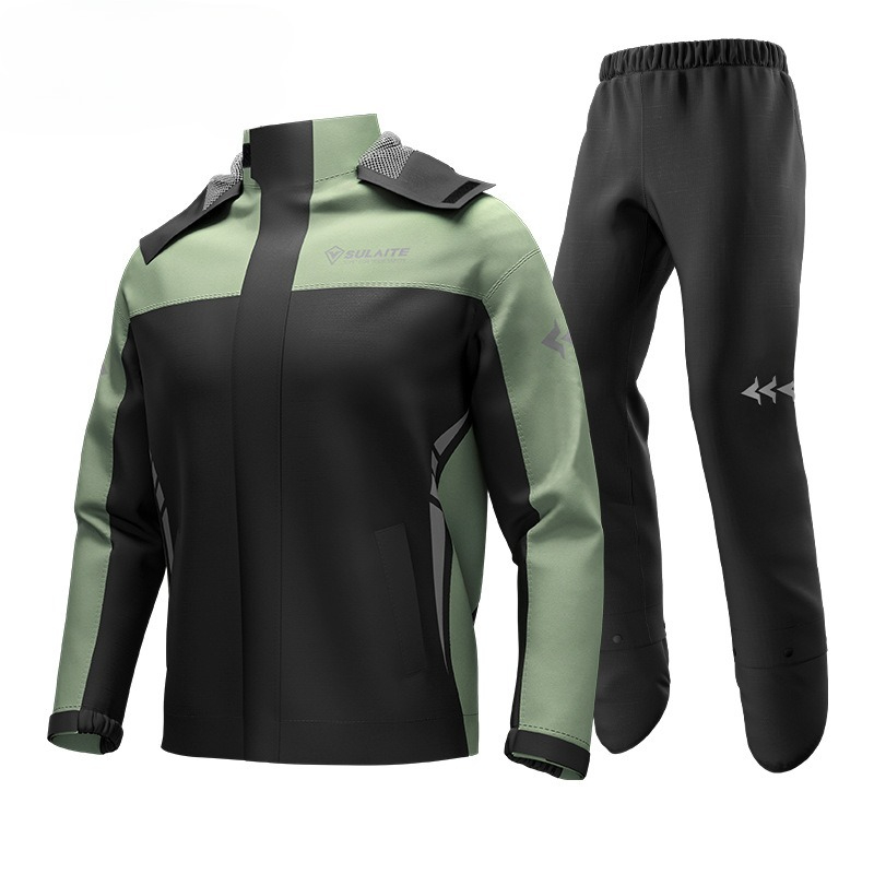 ชุดกันฝนสำหรับมอเตอร์ไซค์ Oxfo - Cycling Commute Rain บทวิจารณ์และราคา