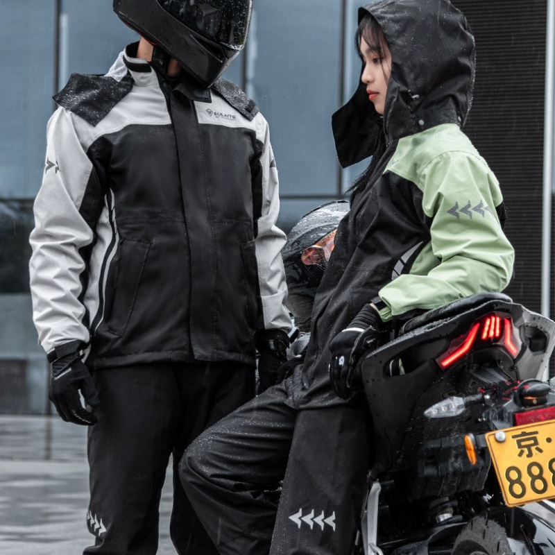 ชุดกันฝนสำหรับมอเตอร์ไซค์ Oxfo - Cycling Commute Rain บทวิจารณ์และราคา