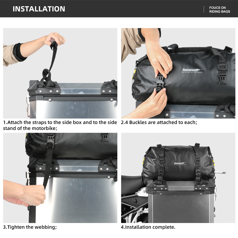 Rhinowalk กระเป๋าติดท้ายมอเตอร - Panniers Waterproof Rear บทวิจารณ์และราคา