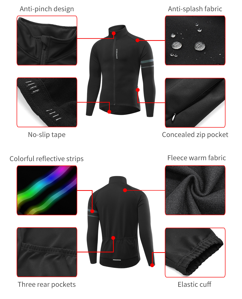 WOSAWE Men'sThermal ฤดูหนาวเสื - Cycling Commuter Jacket บทวิจารณ์และราคา